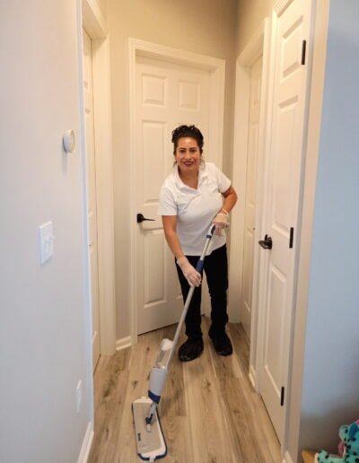 Living room cleaning results in a Rochester, MN residential cleaning services.